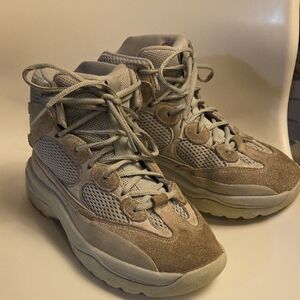 Yeezy Adidas Desert Boot In The Salt Colorway  High-Top Sneakers